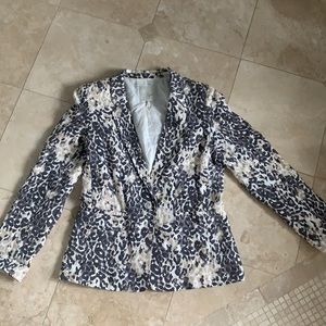 Joie Linen print Blazer 6